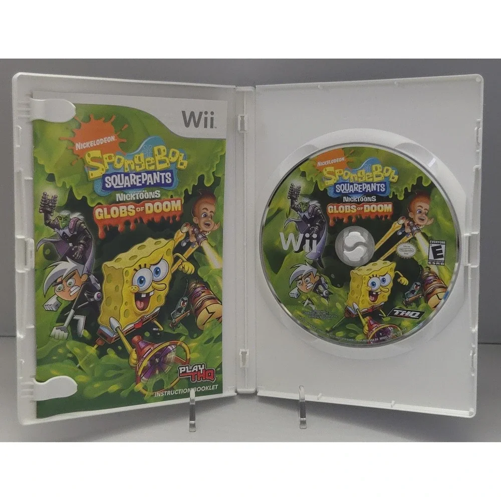 SpongeBob SquarePants Nicktoons: Globs of Doom - Nintendo‎ Wii - CIB & Tested